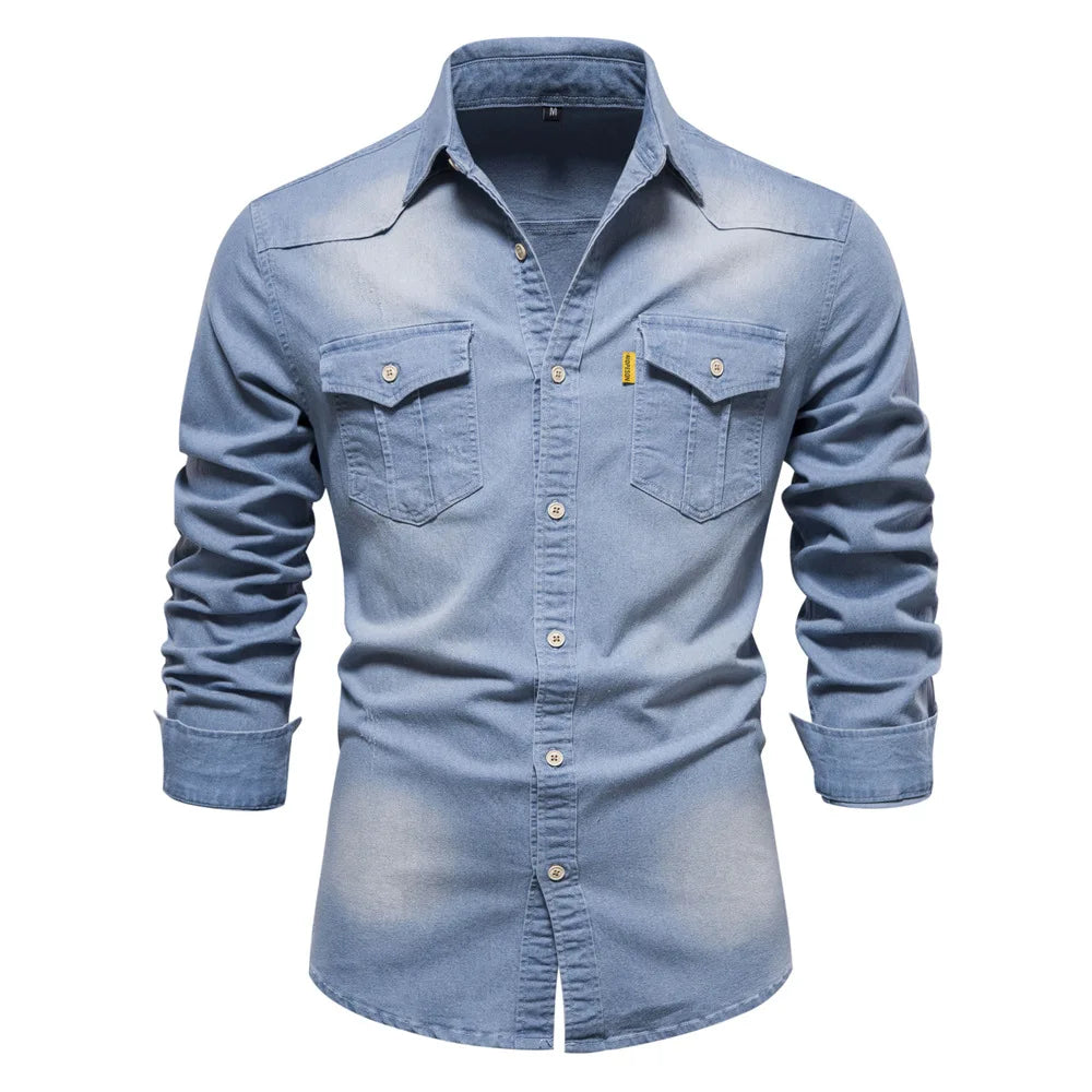 LAURENT MONACO | CHEMISE EN JEAN POUR HOMMES
