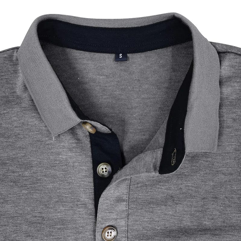 LAURENT MONACO | POLO CLASSIQUE À MANCHES LONGUES POUR HOMMES