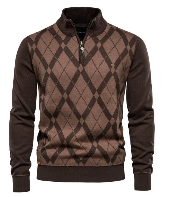 LAURENT MONACO | PULL HOMME AVEC MI-ZIP