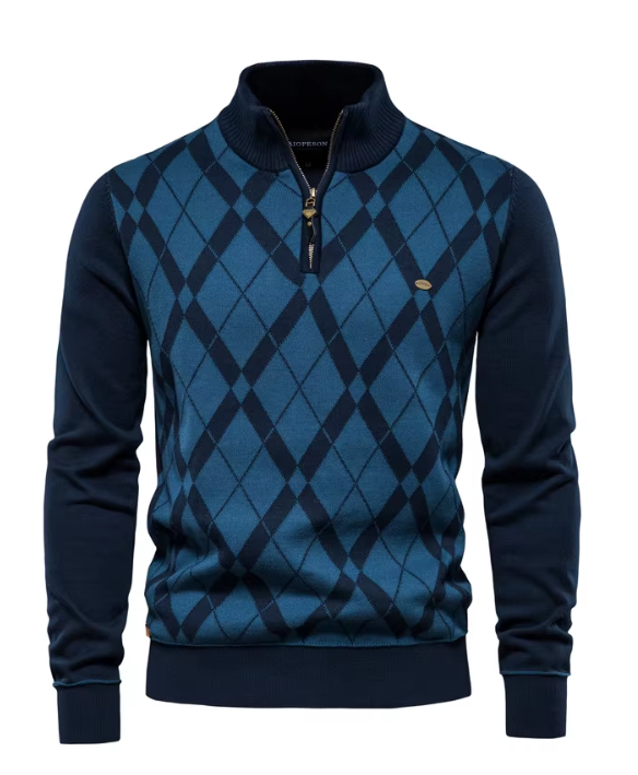 LAURENT MONACO | PULL HOMME AVEC MI-ZIP