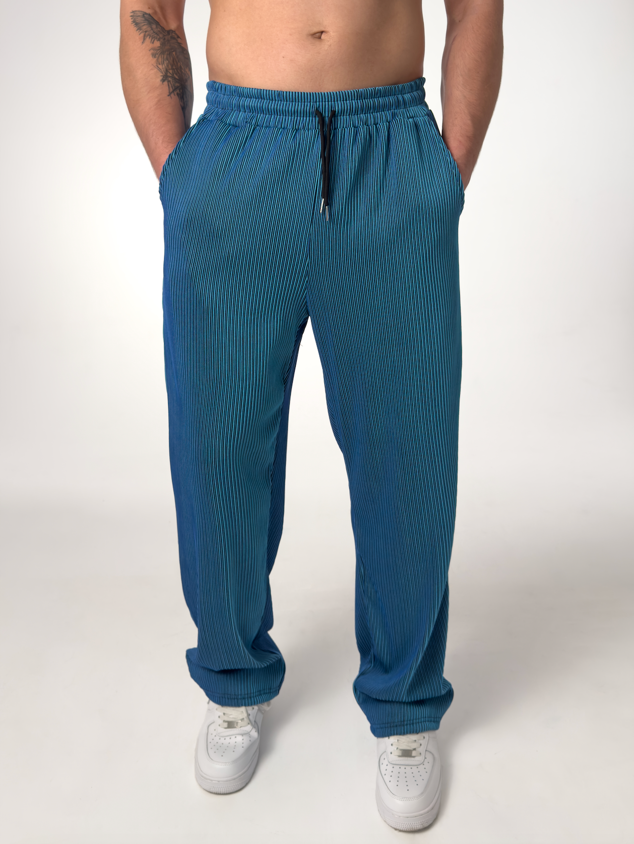 LAURENT MONACO | PANTALON DROIT À RAYURES POUR HOMMES