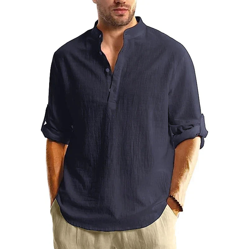 LAURENT MONACO | CHEMISE D'ÉTÉ EN LIN POUR HOMME