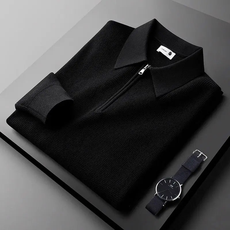 LAURENT MONACO | SWEAT CLASSIQUE EN MAILLE WAFFLE POUR HOMME