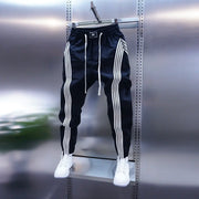 LAURENT MONACO | PANTALON DE YOGA SPORTIF À RAYURES DÉCONTRACTÉ