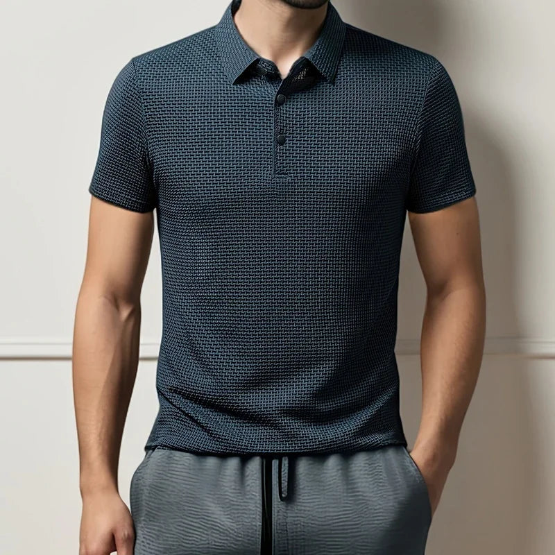 LAURENT MONACO | POLO TRICOTÉ À MANCHES COURTES POUR HOMMES