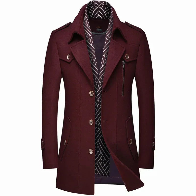 LAURENT MONACO | MANTEAU D'HIVER EN LAINE POUR HOMME