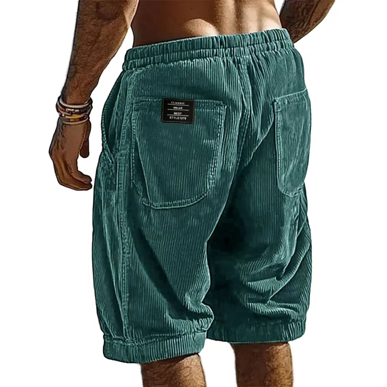 LAURENT MONACO | SHORT EN VELOURS CÔTELÉ POUR HOMMES
