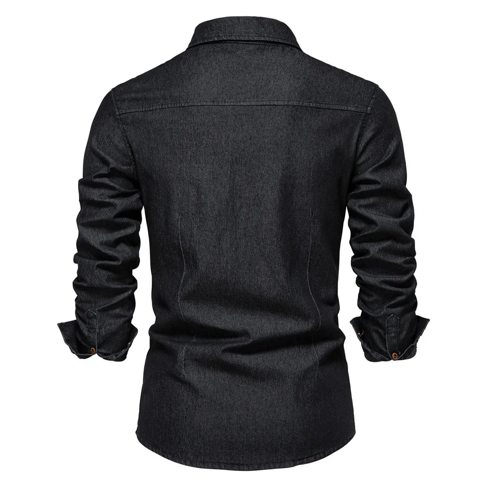 LAURENT MONACO | CHEMISE EN JEAN POUR HOMMES