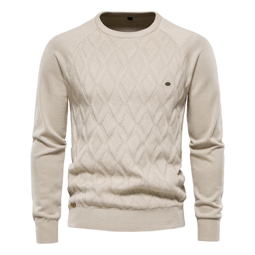 LAURENT MONACO  | PULL HOMME À CARREAUX