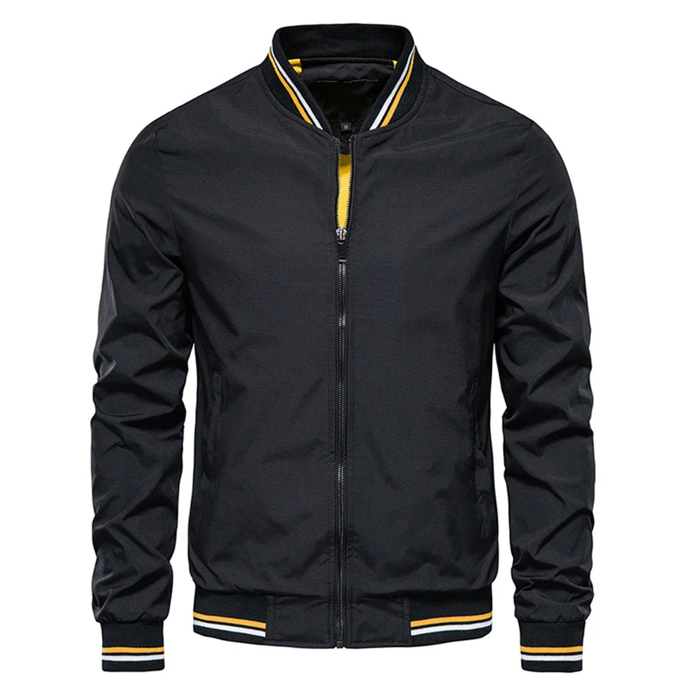 LAURENT MONACO | VESTE À FERMETURE ÉCLAIR CONTRASTÉE POUR HOMMES