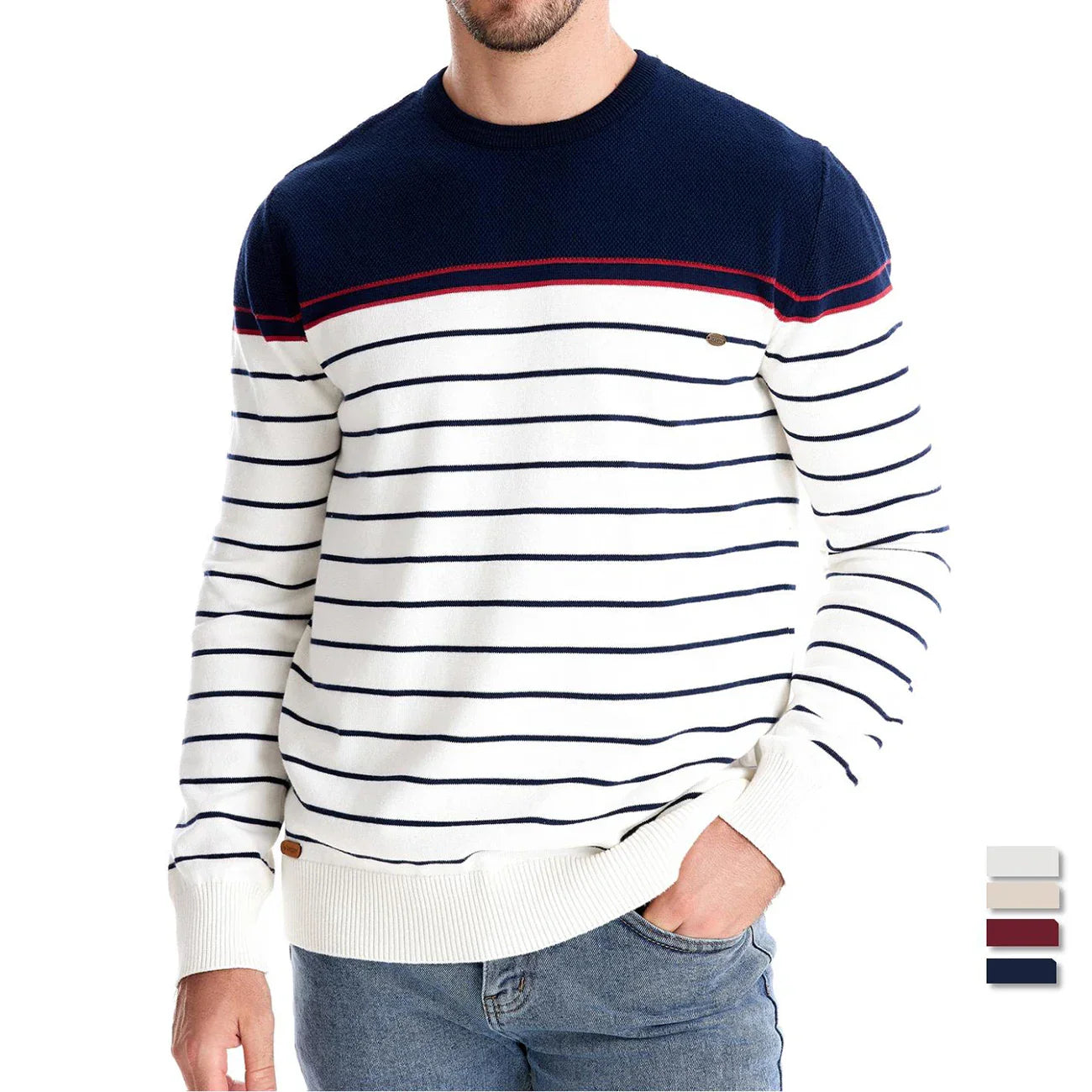 LAURENT MONACO | PULL HOMME À RAYURES