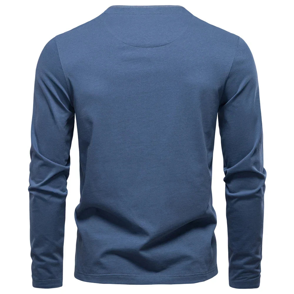 LAURENT MONACO | T-SHIRT CLASSIQUE À MANCHES LONGUES POUR HOMMES