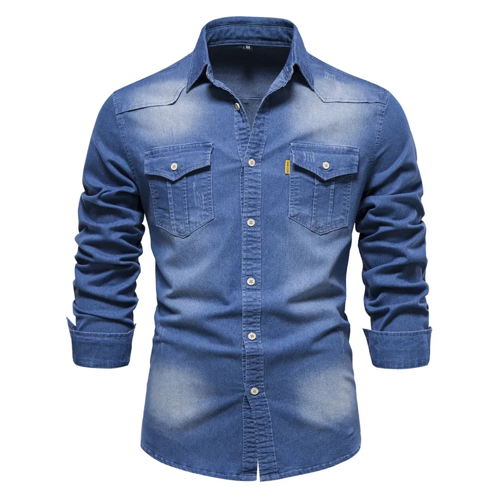 LAURENT MONACO | CHEMISE EN JEAN POUR HOMMES