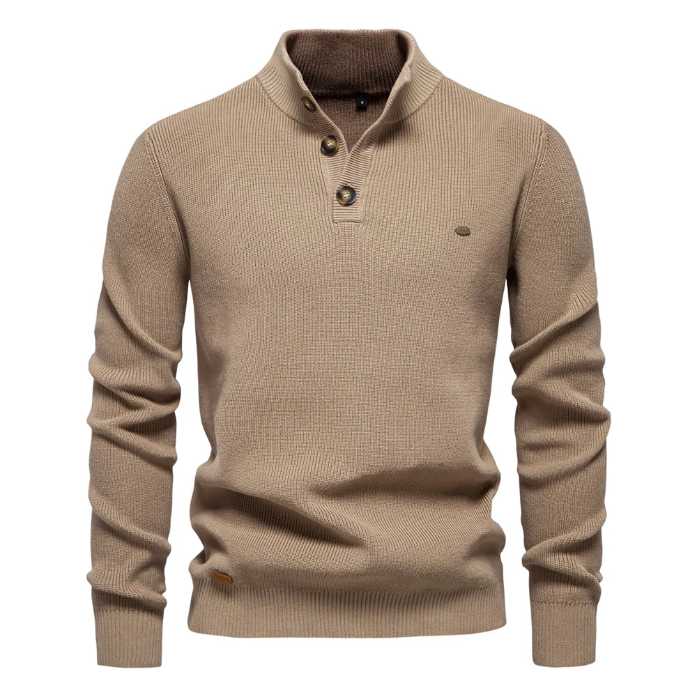 LAURENT MONACO  | PULL HOMME AVEC DESIGN À BOUTONS