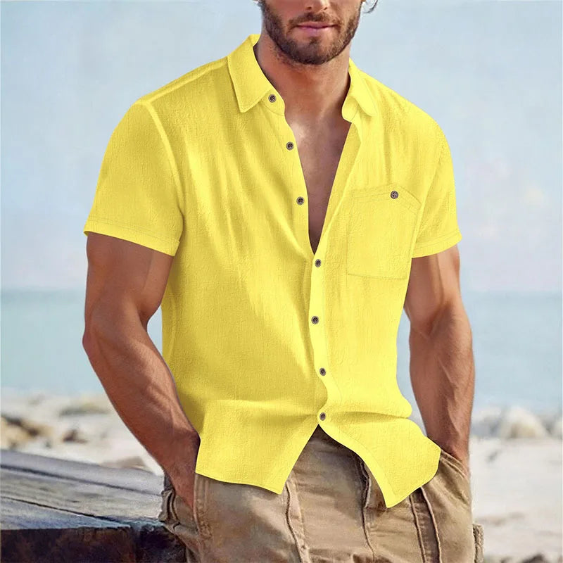 LAURENT MONACO | CHEMISE D'ÉTÉ DÉCONTRACTÉE POUR HOMMES