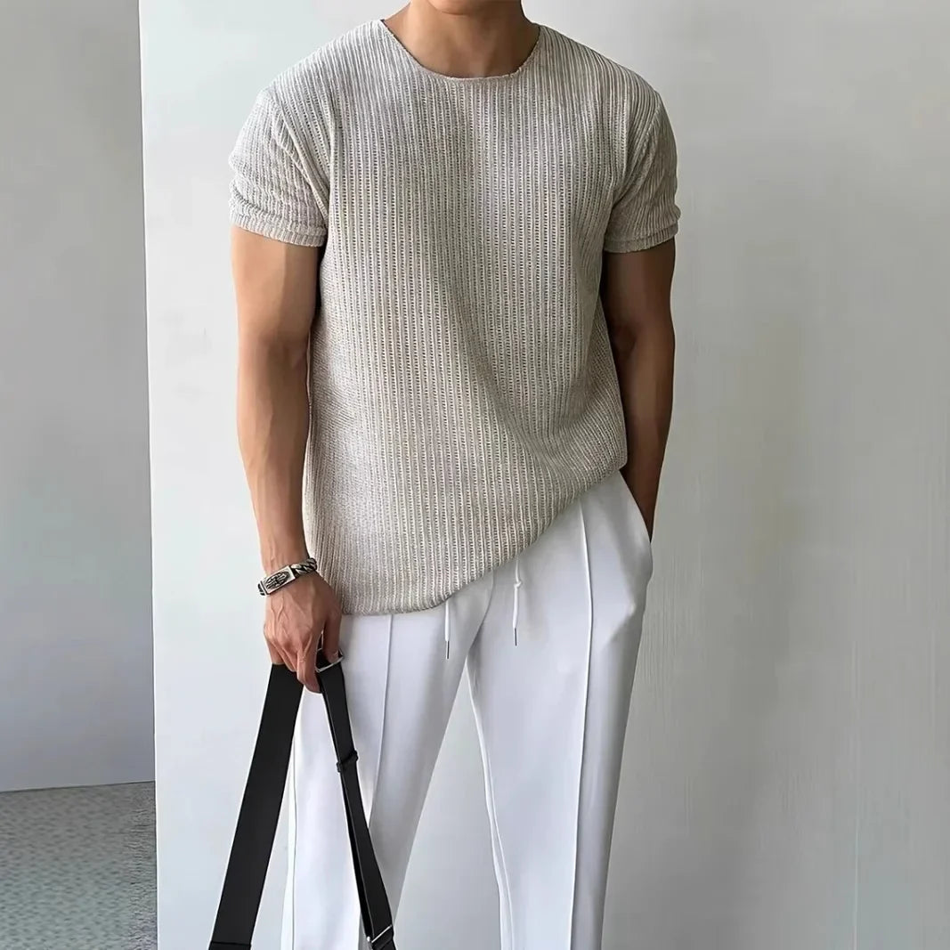 LAURENT MONACO | T-SHIRT EN TRICOT POUR HOMMES