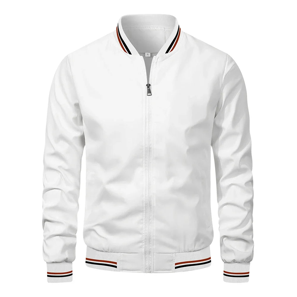 LAURENT MONACO | VESTE À FERMETURE ÉCLAIR CONTRASTÉE POUR HOMMES