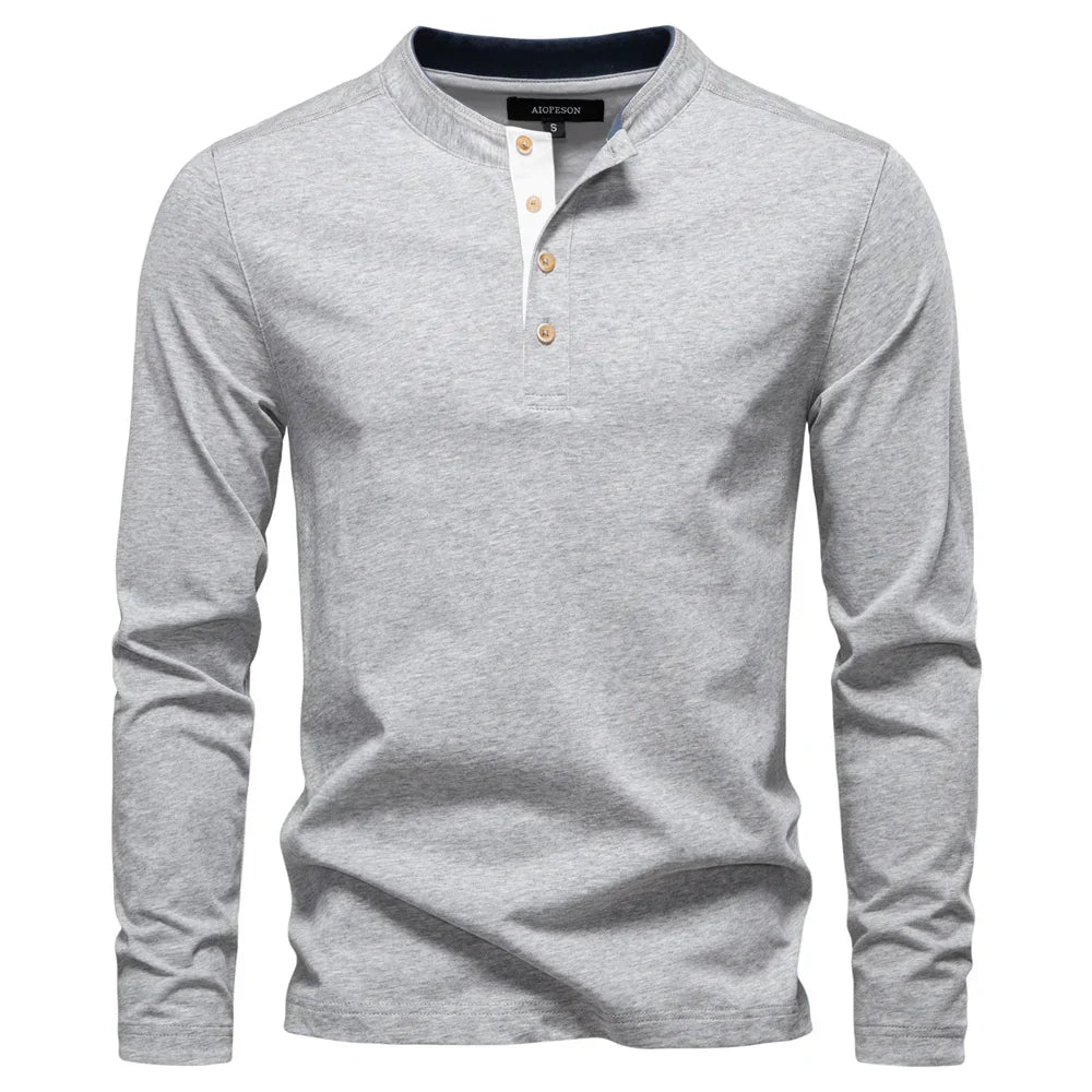 LAURENT MONACO | T-SHIRT CLASSIQUE À MANCHES LONGUES POUR HOMMES