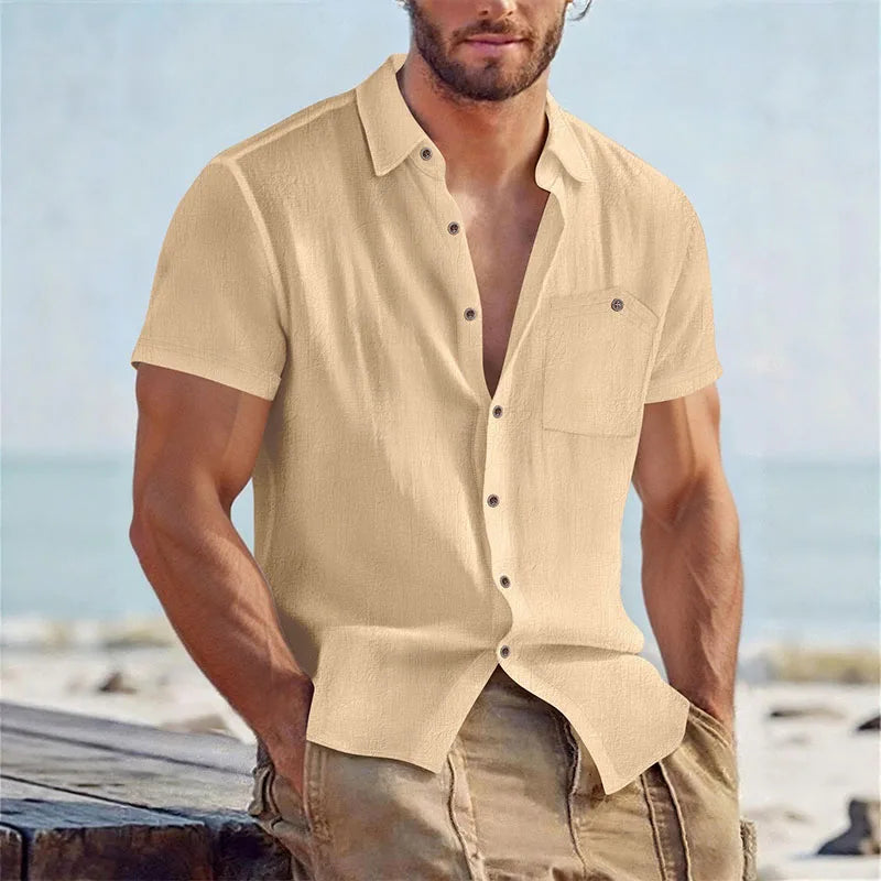 LAURENT MONACO | CHEMISE D'ÉTÉ DÉCONTRACTÉE POUR HOMMES