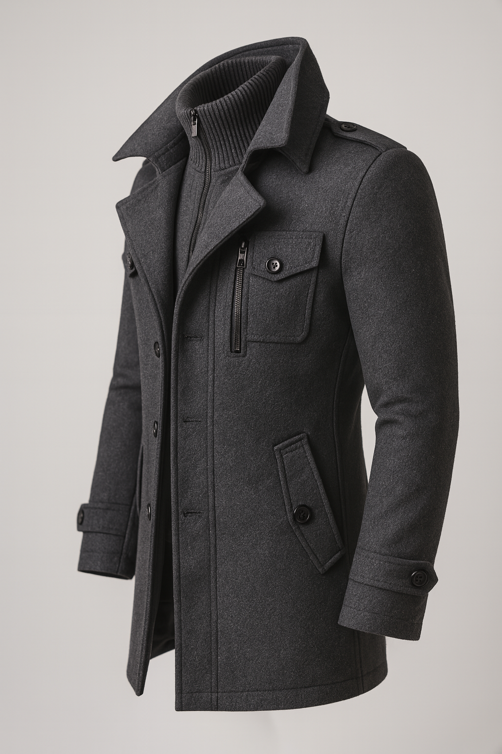 LAURENT MONACO | MANTEAU D'HIVER LONG POUR HOMME