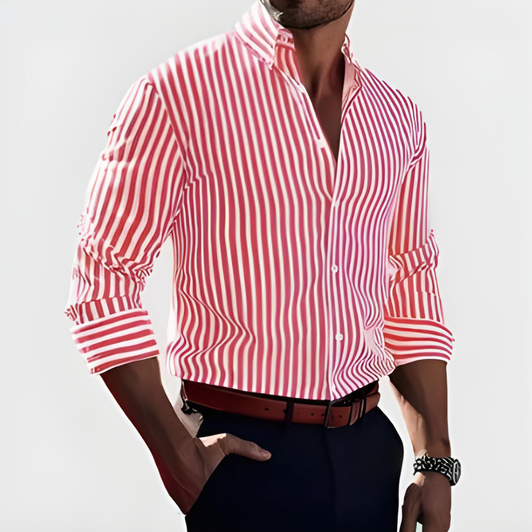 LAURENT MONACO | CHEMISE À RAYURES POUR HOMMES