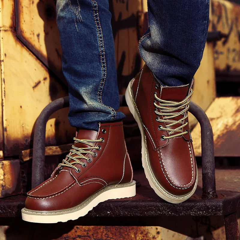 LAURENT MONACO | BOTTES EN CUIR VÉRITABLE RÉTRO