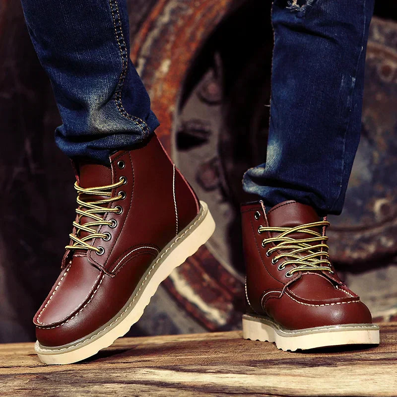 LAURENT MONACO | BOTTES EN CUIR VÉRITABLE RÉTRO