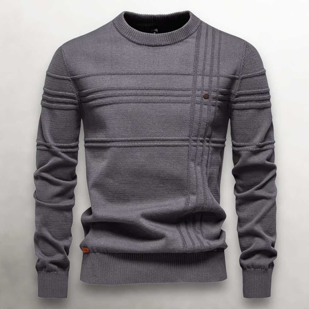 LAURENT MONACO | PULL EN COTON TEXTURÉ POUR HOMMES
