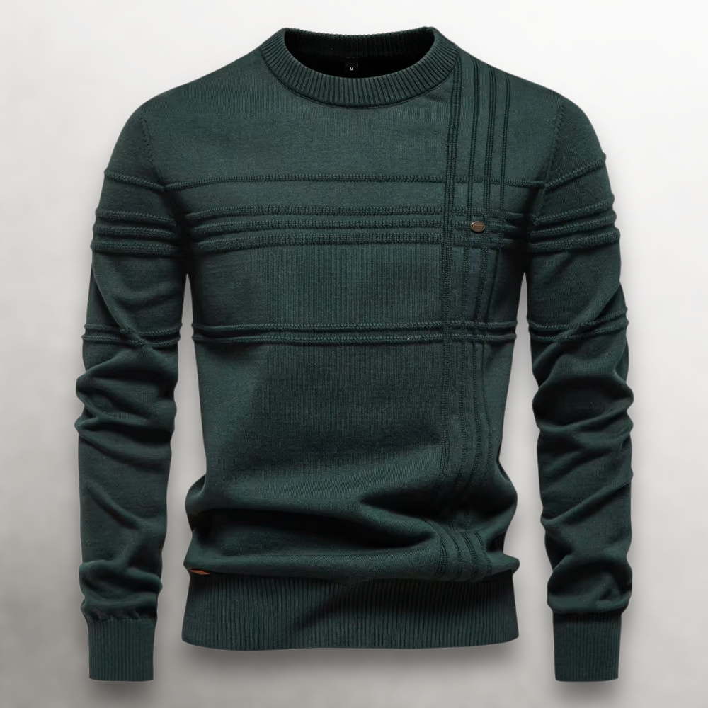 LAURENT MONACO | PULL EN COTON TEXTURÉ POUR HOMMES