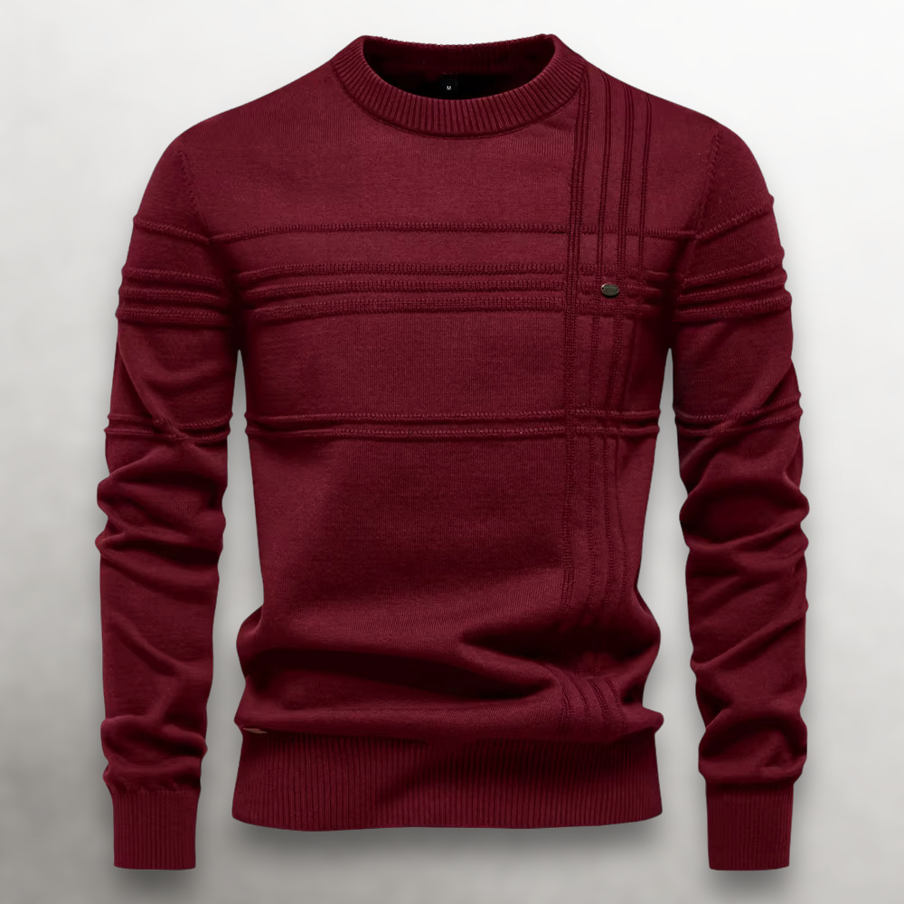 LAURENT MONACO | PULL EN COTON TEXTURÉ POUR HOMMES