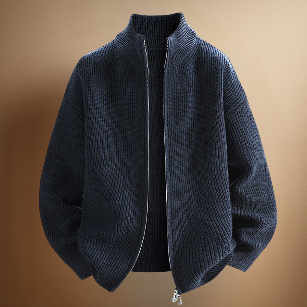 LAURENT MONACO | PULL CÔTE À CÔTE AVEC ZIP POUR HOMME