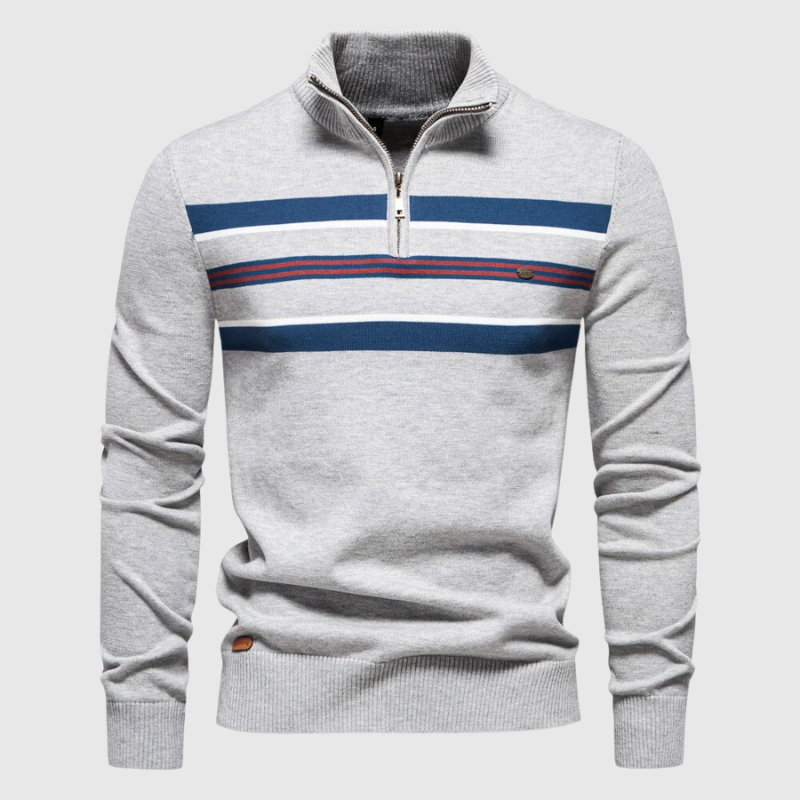 LAURENT MONACO | PULL RAYÉ EN COTON DOUX