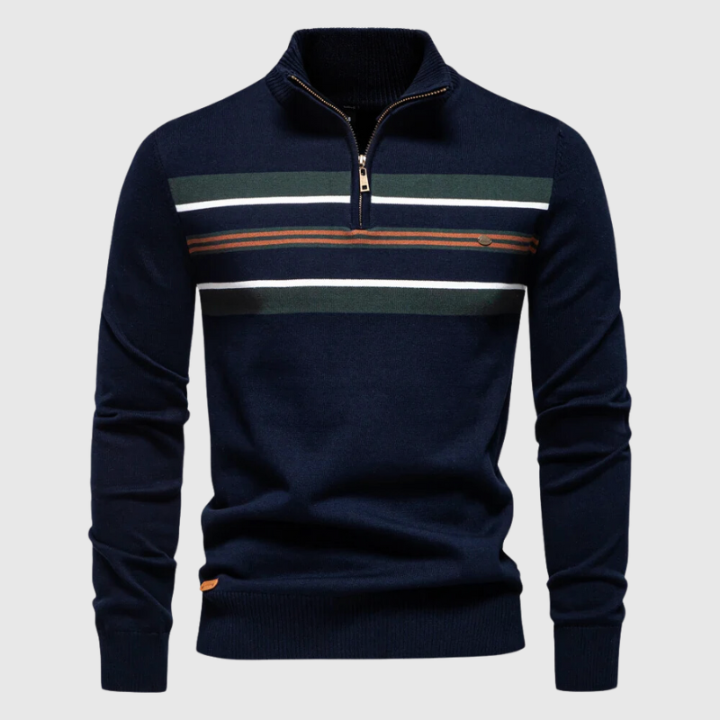 LAURENT MONACO | PULL RAYÉ EN COTON DOUX
