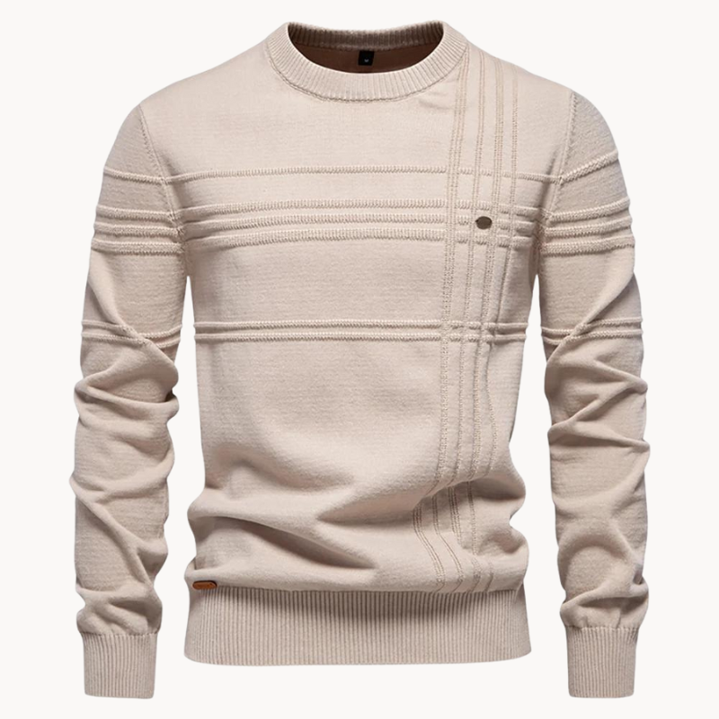 LAURENT MONACO | MAILLE HOMME À MOTIF CARREAU
