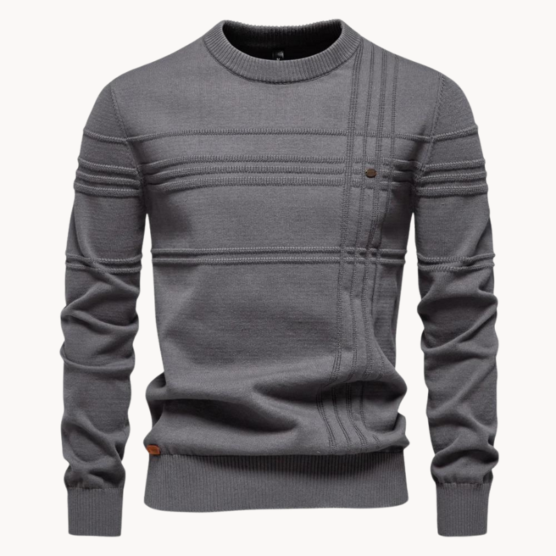 LAURENT MONACO | MAILLE HOMME À MOTIF CARREAU
