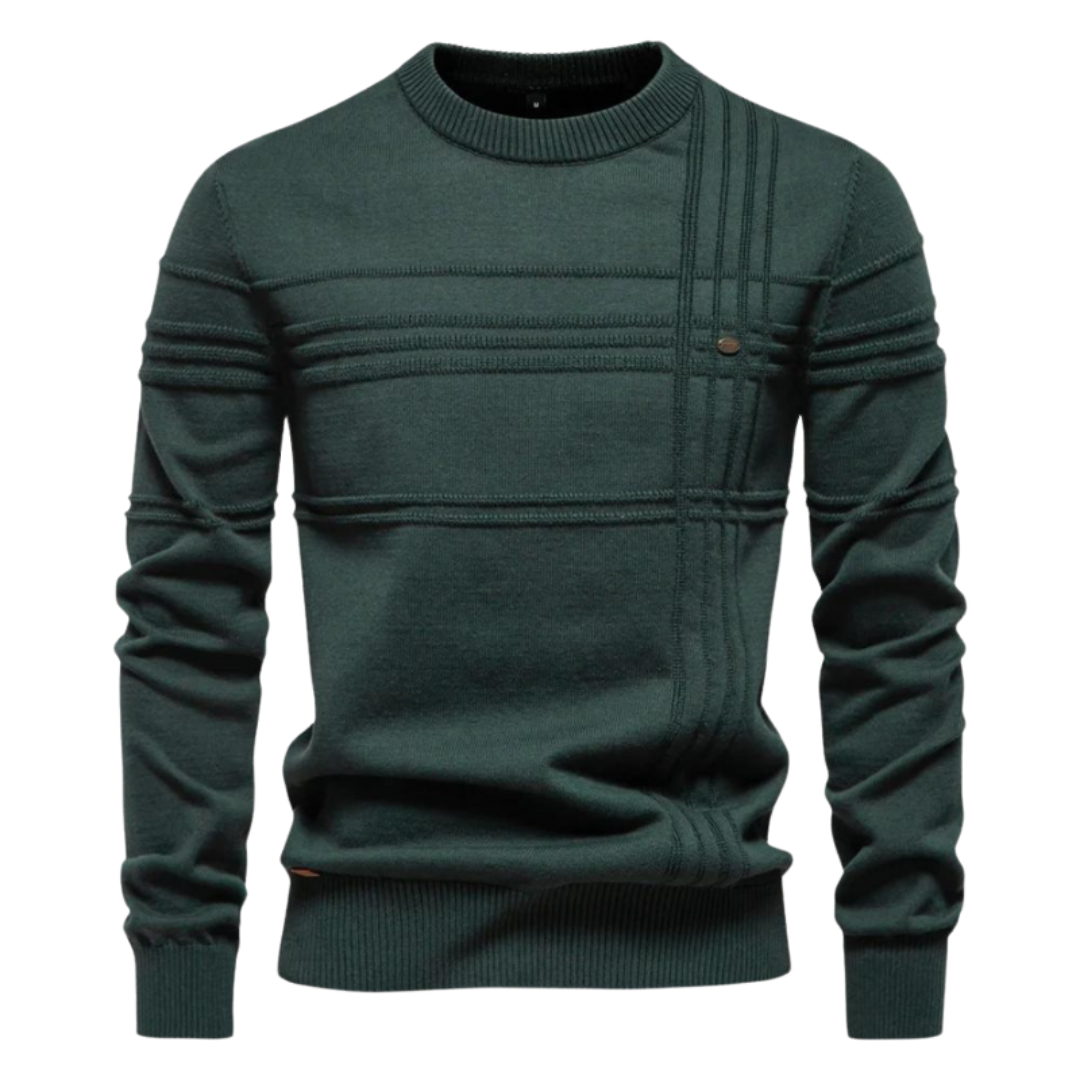 LAURENT MONACO | PULL ÉLÉGANT POUR HOMME AVEC DESIGN À CARREAUX