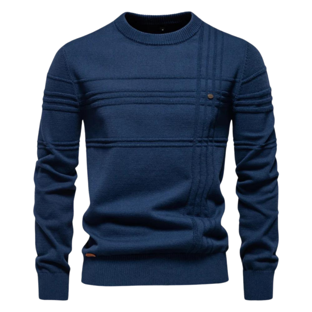 LAURENT MONACO | PULL ÉLÉGANT POUR HOMME AVEC DESIGN À CARREAUX