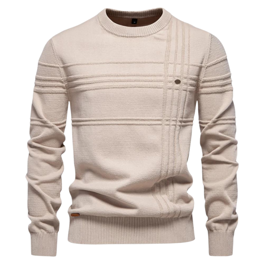 LAURENT MONACO | PULL ÉLÉGANT POUR HOMME AVEC DESIGN À CARREAUX
