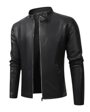 LAURENT MONACO | VESTE DE BIKER EN CUIR POUR HOMMES ÉLÉGANTE