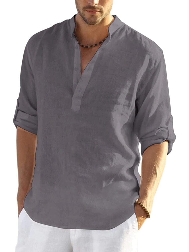 LAURENT MONACO | CHEMISE EN COTON LIN POUR HOMME