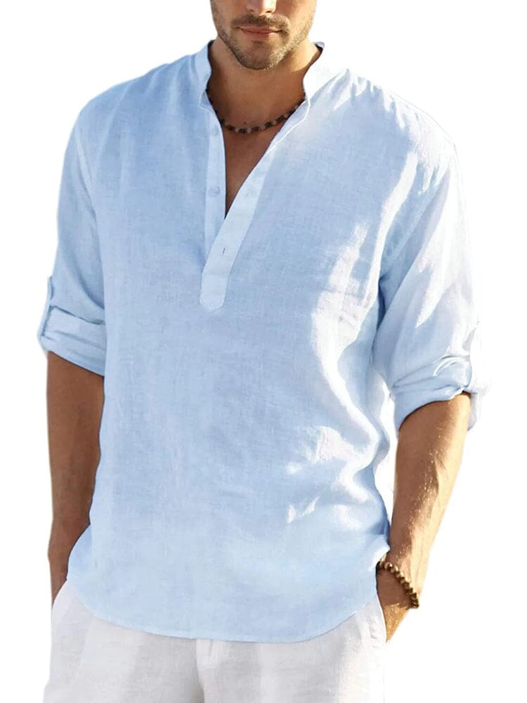 LAURENT MONACO | CHEMISE EN COTON LIN POUR HOMME