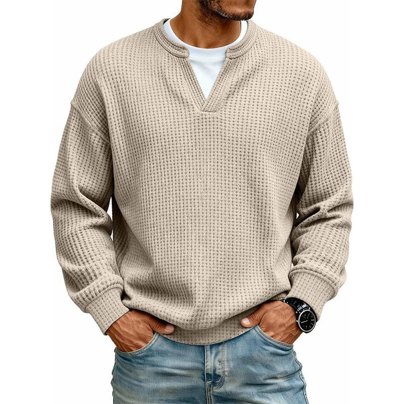 LAURENT MONACO | PULL EN MAILLE GAUFFRÉE POUR HOMMES