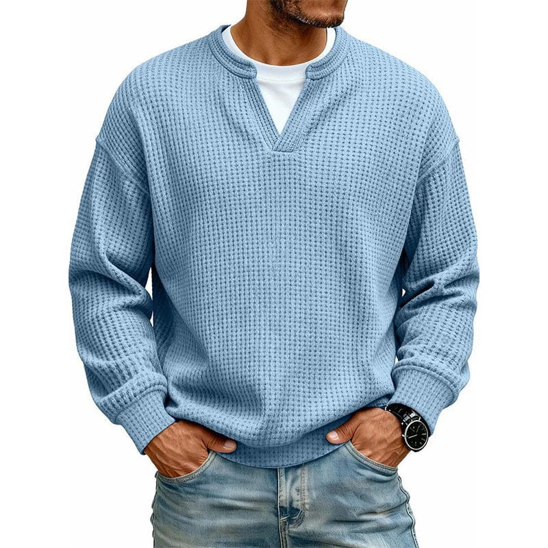 LAURENT MONACO | PULL EN MAILLE GAUFFRÉE POUR HOMMES