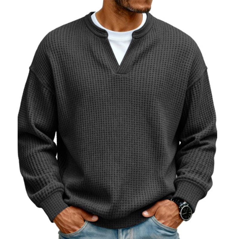 LAURENT MONACO | PULL EN MAILLE GAUFFRÉE POUR HOMMES