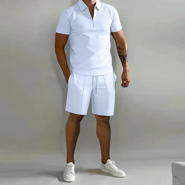 LAURENT MONACO | ENSEMBLE POLO À FERMETURE ÉCLAIR POUR HOMMES