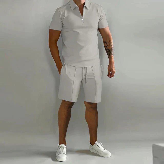 LAURENT MONACO | ENSEMBLE POLO À FERMETURE ÉCLAIR POUR HOMMES