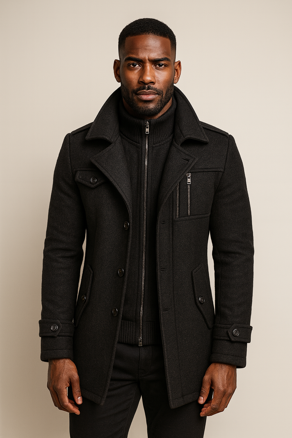 LAURENT MONACO | MANTEAU D'HIVER LONG POUR HOMME