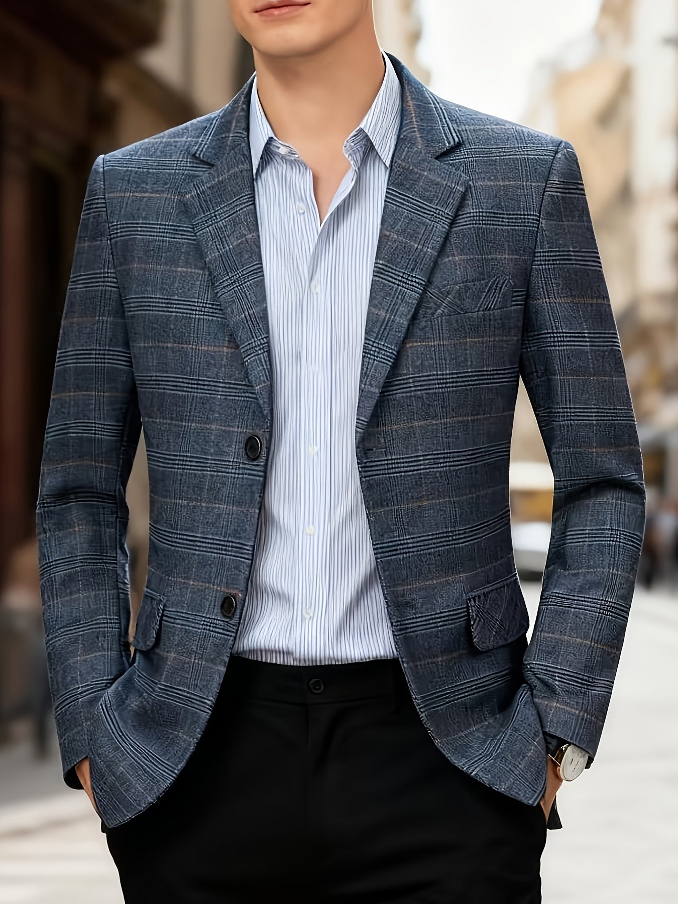 LAURENT MONACO | VESTE À CARREAUX POUR HOMMES
