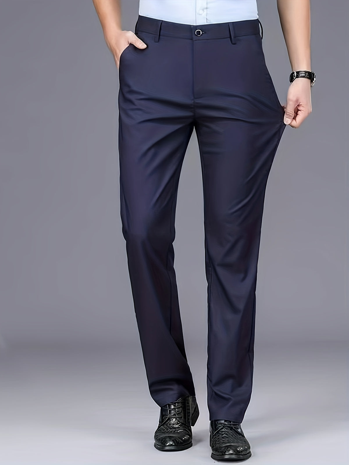 LAURENT MONACO | PANTALON BASIC À JAMBE DROITE POUR HOMMES