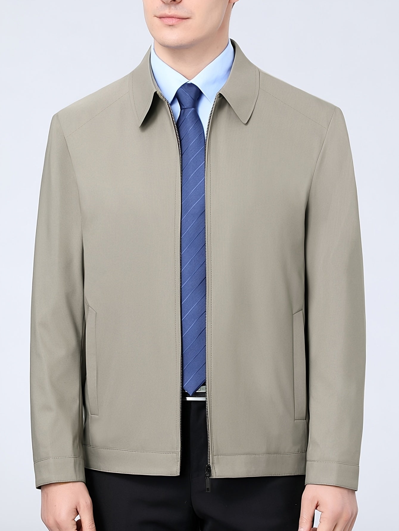 LAURENT MONACO | VESTE DE TRAVAIL À FERMETURE ÉCLAIR POUR HOMMES
